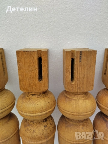 дървени,масивни,струговани крака за маса, снимка 2 - Маси - 53025539