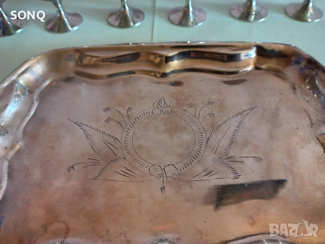 Страхотен Посребрен Сервиз, снимка 5 - Антикварни и старинни предмети - 51156002