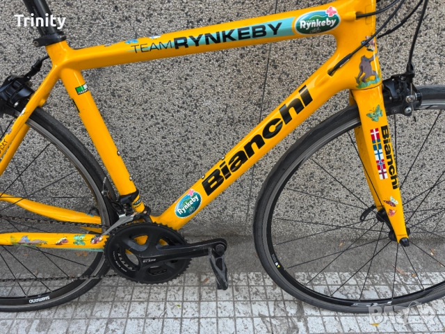 Bianchi Team Rynkeby Carbon/Shimano 105 2x11/шосеен велосипед, снимка 5 - Велосипеди - 51947042