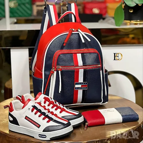 дамски маратонки, раница и портмоне gucci tommy hilfiger fendi , снимка 7 - Маратонки - 46859700