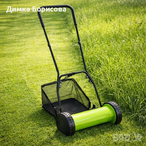 Ръчна косачка за трева с кош, снимка 3 - Градинска техника - 53939532