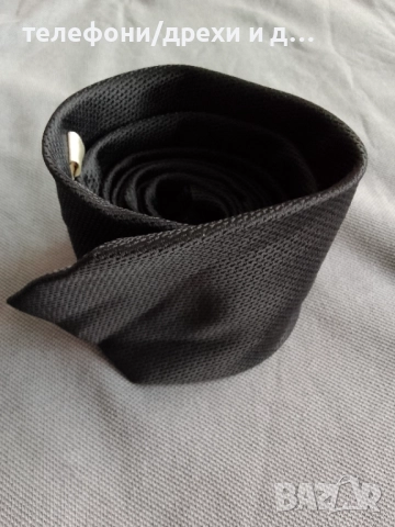 Черна вратовръзка Isaac Mizrahi (hand made), снимка 2 - Други - 51678192