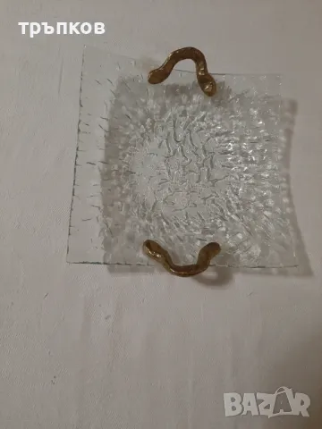 стъклена фруктиера ръчна изработка