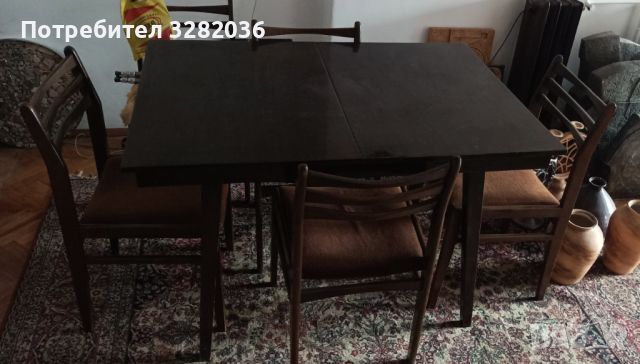 Холна маса с шест стола, снимка 1