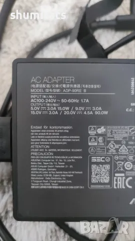 20V 4.5A 90W ADP-90RE B USB-C Type-C Adapter, снимка 3 - Лаптоп аксесоари - 49181020