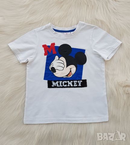 Детска тениска Mickey 5-6 години , снимка 4 - Детски тениски и потници - 46592450