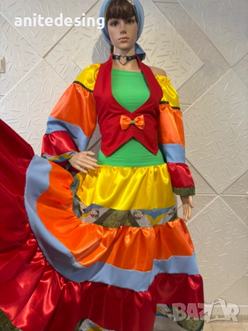 Костюм за ромски танци от три части