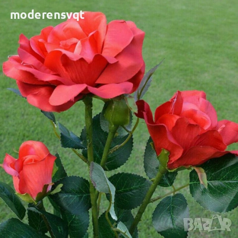 Градинска соларна лампа Роза, снимка 6 - Соларни лампи - 54114162