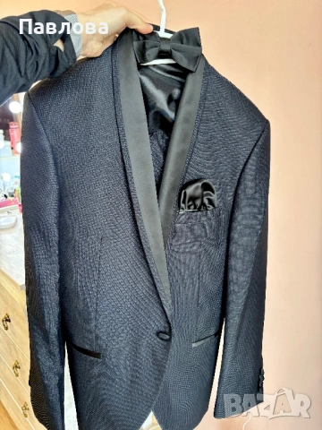 Абитуриентски / сватбен костюм Paco Romano от 3 части Slim Fit, снимка 6 - Костюми - 54186184