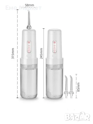 Компактен електрически зъбен душ с мощна водна струя за домашна употреба, снимка 2 - Други - 49104300