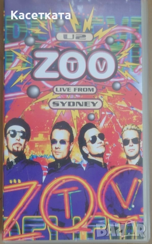 Видеокасета VHS U2 ‎– ZooTV live from Sydney