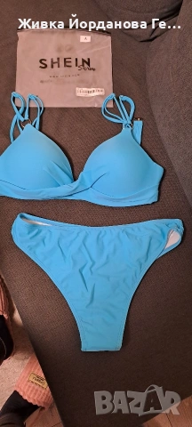 бански компект в син цвят, снимка 2 - Бански костюми - 54005396