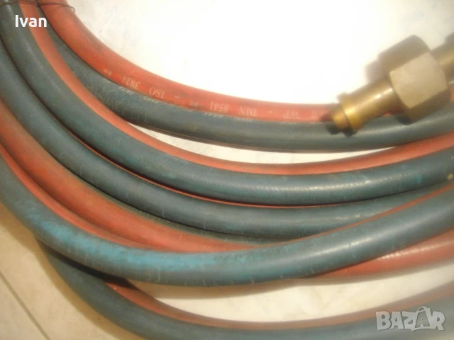 ОКСИЖЕН НЕМСКИ СТАРО КАЧЕСТВО РЕЗАК 47см SIRIUS МАРУЧИ 2Х10м ОРИГИНАЛНИ Ф11мм РЕДУЦИР ВЕНТИЛИ 2бр. , снимка 17 - Други инструменти - 51075815