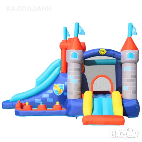 HAPPY HOP Батут замък с пързалка 400x280x265 9322, снимка 8 - Надуваеми играчки - 50447063
