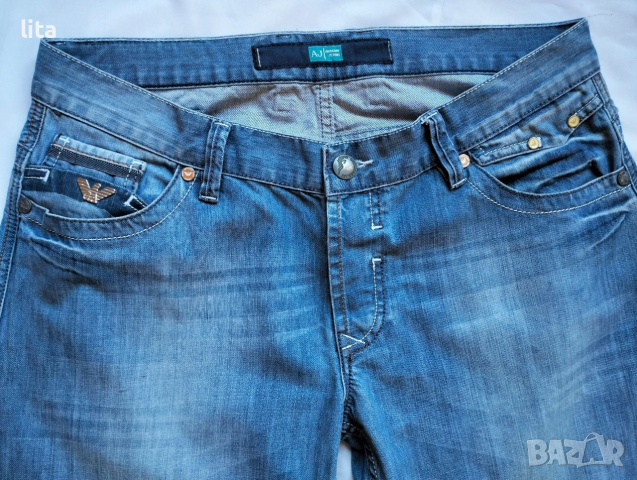 Мъжки дънки EMPORIO ARMANI Размер L, снимка 4 - Дънки - 53846281