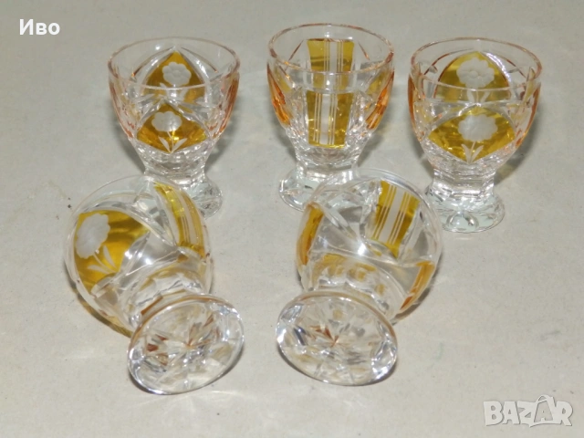 Кристални чашки, снимка 5 - Чаши - 53823160