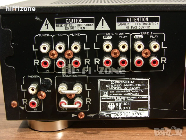 Усилвател   Pioneer a-403r /1 , снимка 7 - Ресийвъри, усилватели, смесителни пултове - 53681425