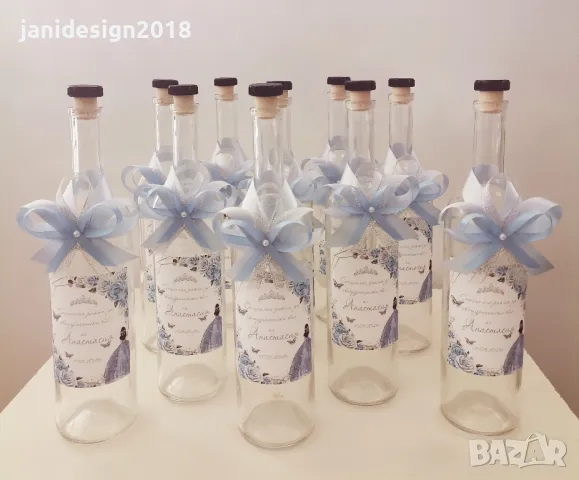 Бутилки  с етикет и украса за Абитуриентски бал, снимка 3 - Други - 50253566