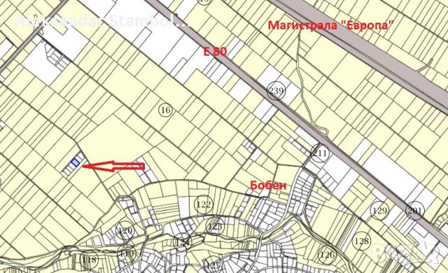 От собственик УПИ 633м2, Хераково, махала Бобен, снимка 1 - Парцели - 46609161