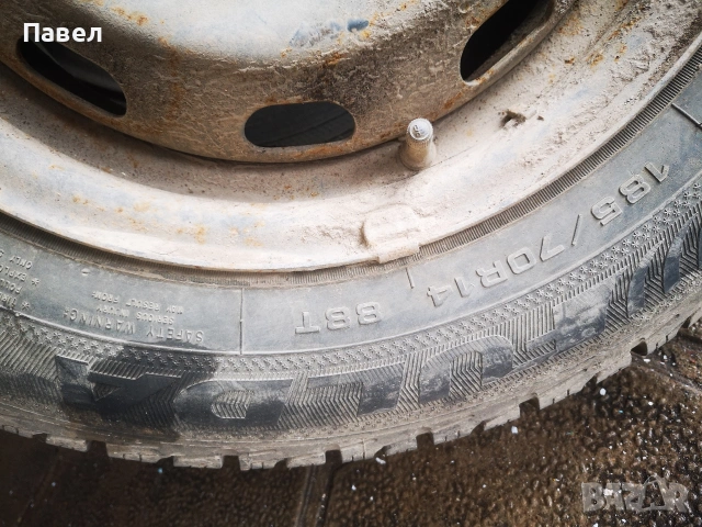 4 броя зимни гуми 185/70/14, снимка 5 - Гуми и джанти - 53229294