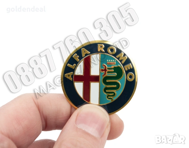 Емблема за Волана на Алфа Ромео 147 146 155 156 159 Брера ГТ ГТВ, снимка 4 - Аксесоари и консумативи - 53747572