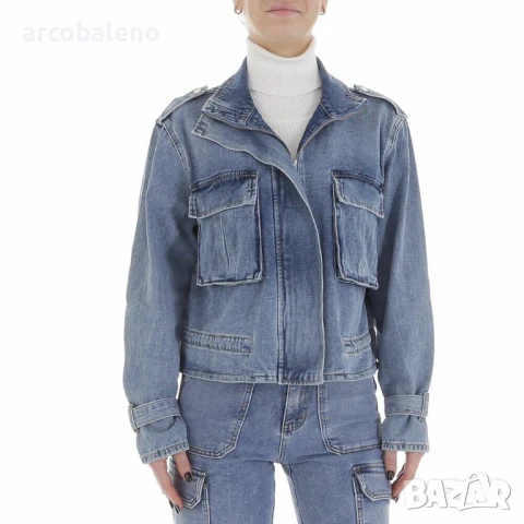 Дамско дънково яке , снимка 2 - Якета - 51396974