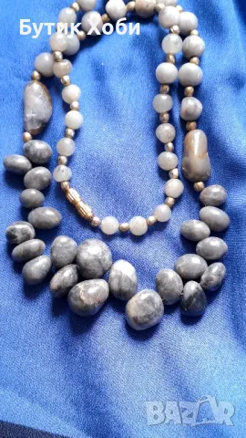 Винтидж колие от естествен ахат, снимка 4 - Антикварни и старинни предмети - 50429362