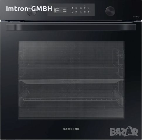 Мултифункционална фурна за вграждане Samsung NV75A6549RK/EO Dual Cook, 75л - черно стъкло, снимка 1 - Печки, фурни - 45507833