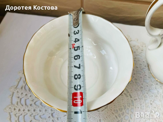 ROYAL ALBERT красив комплект от захарница и латиера от Англия от костен порцелан, снимка 13 - Антикварни и старинни предмети - 53328635