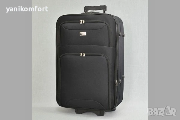 Куфар текстилен голям с колелца , снимка 4 - Куфари - 45776399