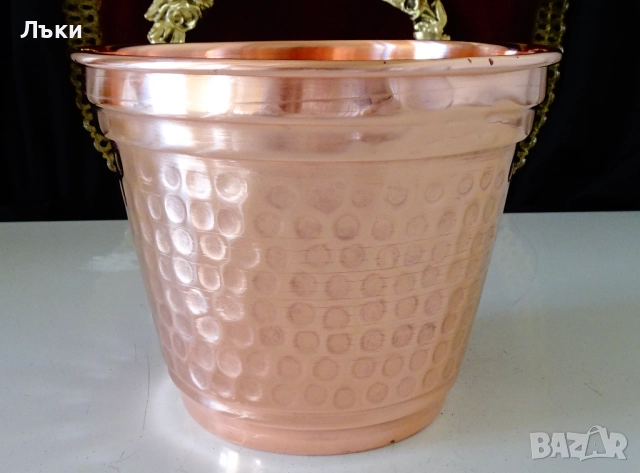 Меден съд,ледарка,чиста червена мед 1.6 л. , снимка 5 - Антикварни и старинни предмети - 52552788