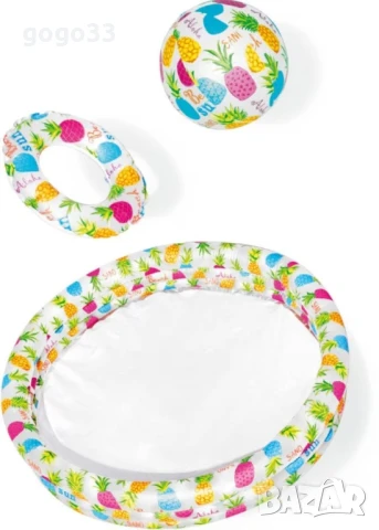 Насладете се на лятното забавление с надуваемия комплект детски басейн I n t e x , снимка 4 - Басейни и аксесоари - 50581042