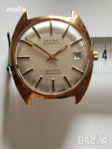 Часовник DESIRA AUTOMATIC 25 RUBÍS -14 к 585 Златна Каса Работещ , снимка 18 - Мъжки - 47295159