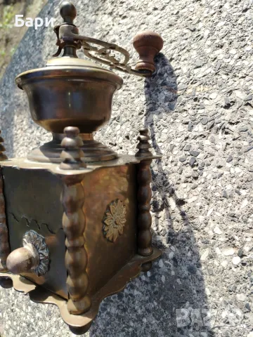Белгийска бронзова мелачка за кафе и подправки, снимка 9 - Антикварни и старинни предмети - 49840059