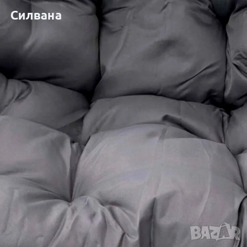 Двойна висяща ратанова люлка, снимка 7 - Градински мебели, декорация  - 54277892