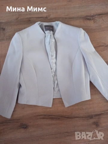 Сако дамско бледо син цвят