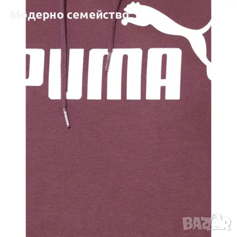 Дамско спортно горнище PUMA Essentials Cropped Hoodie Purple, снимка 3 - Суичъри - 46874219