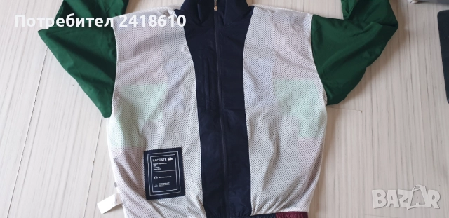 Lacoste Blouson Full Zip Multi Mens Size 6 - XL НОВО! ОРИГИНАЛ! Мъжко Горнище с цял Цип!, снимка 14 - Спортни дрехи, екипи - 51572295