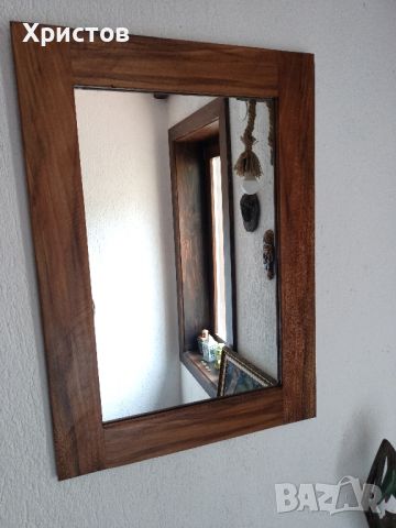 Дървено огледало - чинар, снимка 1 - Огледала - 44950315