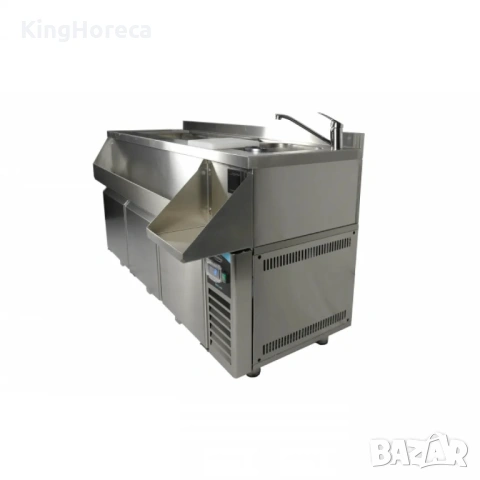 Хладилен плот - три врати, 280 литра, снимка 2 - Обзавеждане на кухня - 53229135