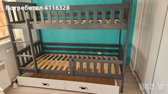 Детско двуетажно легло, снимка 2 - Спални и легла - 52614888