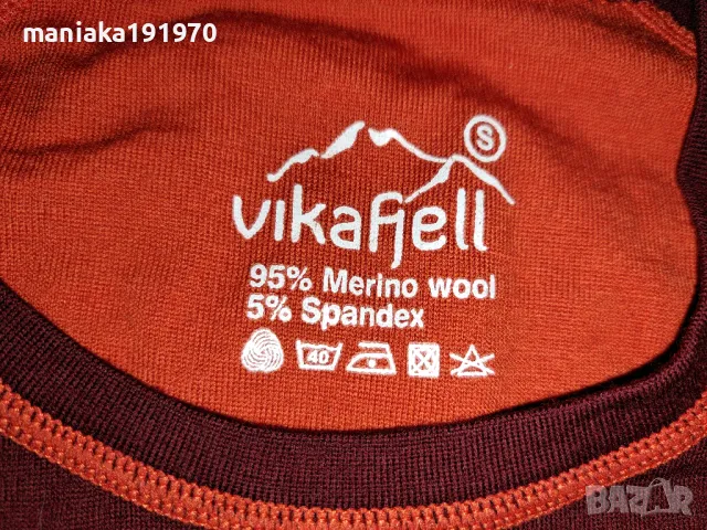 Vikafjell (S) дамска термо блузка мерино Merino Wool , снимка 4 - Спортни екипи - 47754944