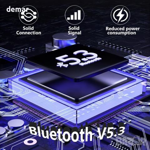 SPACE solution Безжични слушалки, Bluetooth 5.3, с 4 ENC шумопотискащи микрофона, 38 часа, IPX7, снимка 5 - Безжични слушалки - 45750529