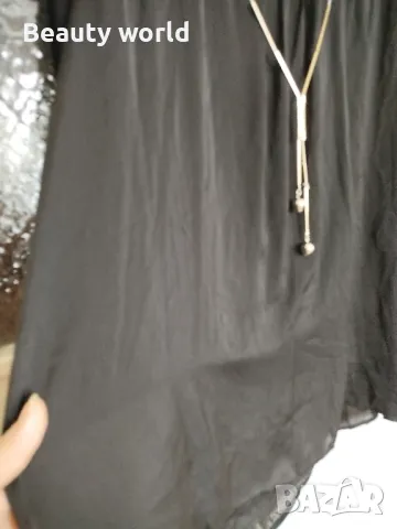 Блуза с украшение хл размер , снимка 9 - Блузи с дълъг ръкав и пуловери - 49686780