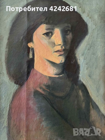 Маслен портрет "Екатерина" - худ. Делчо Станев, снимка 2 - Картини - 52870388