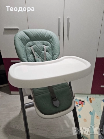 Столче за хранене Lorelli - Party, Iceberg Green Leathet, снимка 4 - Столчета за хранене - 51987801