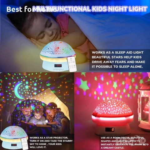 NIWWIN Проектор за стая/нощна светлина, въртенe на 360°, снимка 5 - Други - 52413515