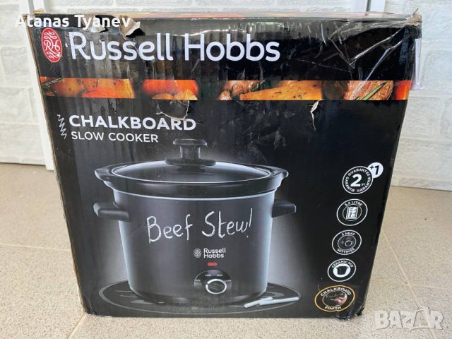 Уред за бавно готвене Russell Hobbs Chalkboard Slow Cooker 3.5L 200W, снимка 6 - Мултикукъри - 45108819