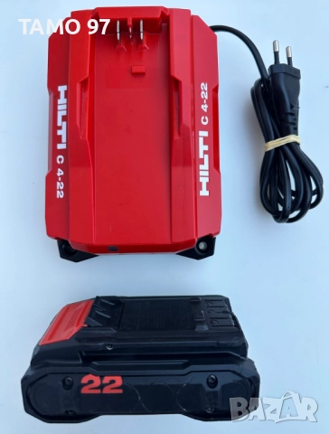 Hilti Nuron - Стартов комплект батерия B 22-55 и зарядно Hilti C 4-22, снимка 1