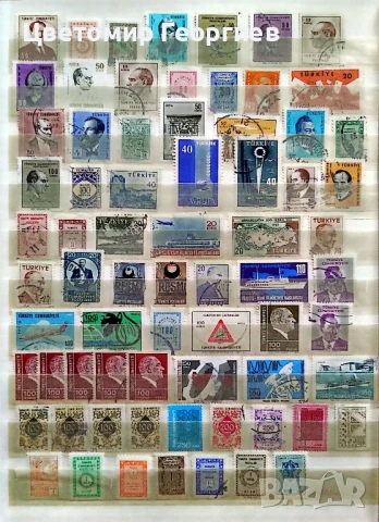 Класьор с марки.650 бр.  К.3, снимка 2 - Филателия - 50959455